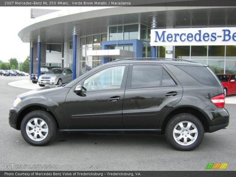 Verde Brook Metallic / Macadamia 2007 Mercedes-Benz ML 350 4Matic