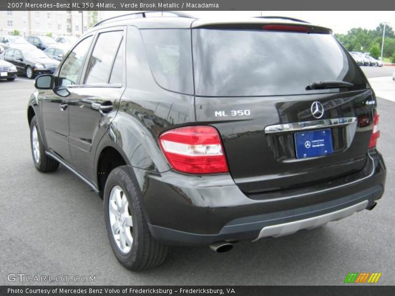 Verde Brook Metallic / Macadamia 2007 Mercedes-Benz ML 350 4Matic