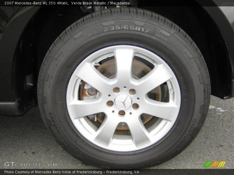 Verde Brook Metallic / Macadamia 2007 Mercedes-Benz ML 350 4Matic