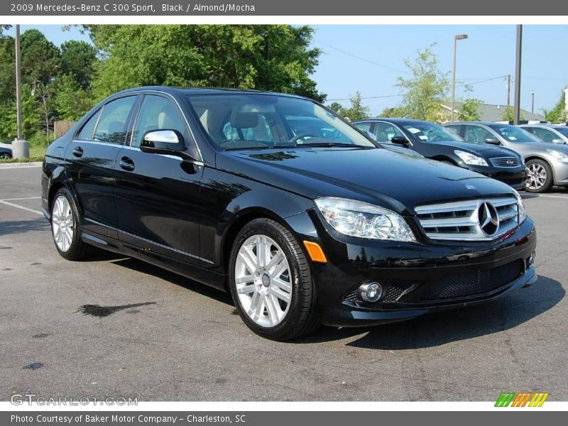 Black / Almond/Mocha 2009 Mercedes-Benz C 300 Sport