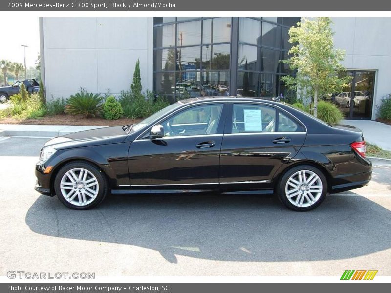 Black / Almond/Mocha 2009 Mercedes-Benz C 300 Sport