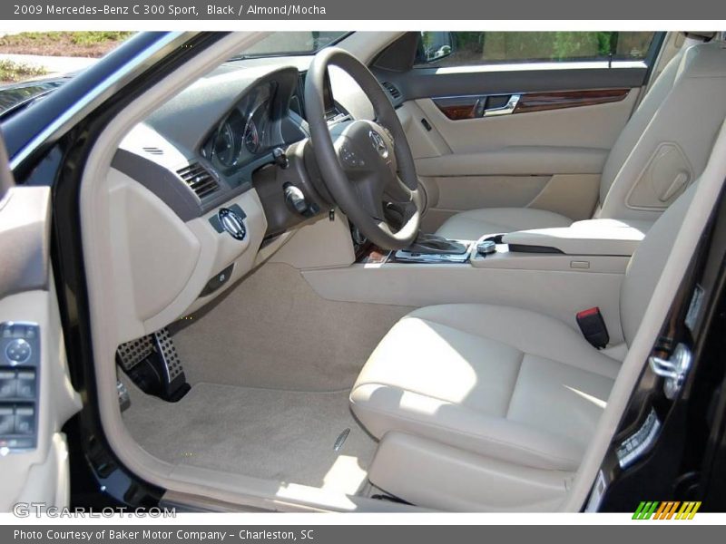 Black / Almond/Mocha 2009 Mercedes-Benz C 300 Sport