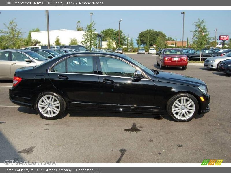 Black / Almond/Mocha 2009 Mercedes-Benz C 300 Sport
