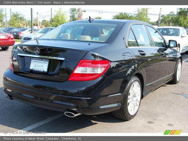 Black / Almond/Mocha 2009 Mercedes-Benz C 300 Sport