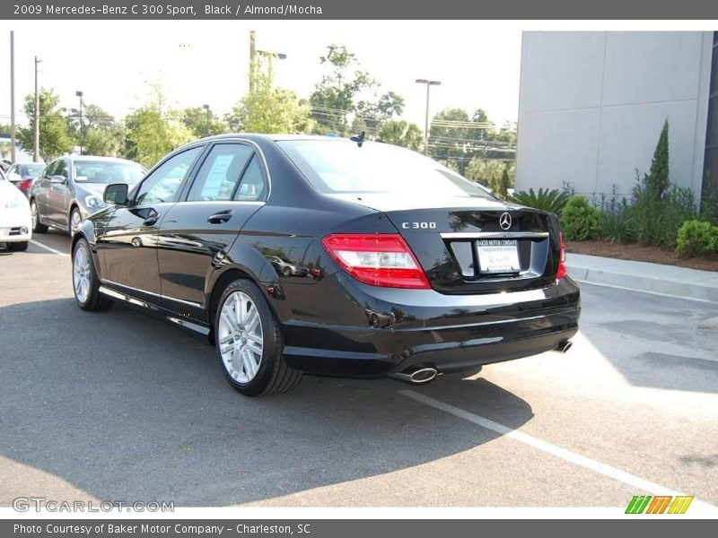 Black / Almond/Mocha 2009 Mercedes-Benz C 300 Sport