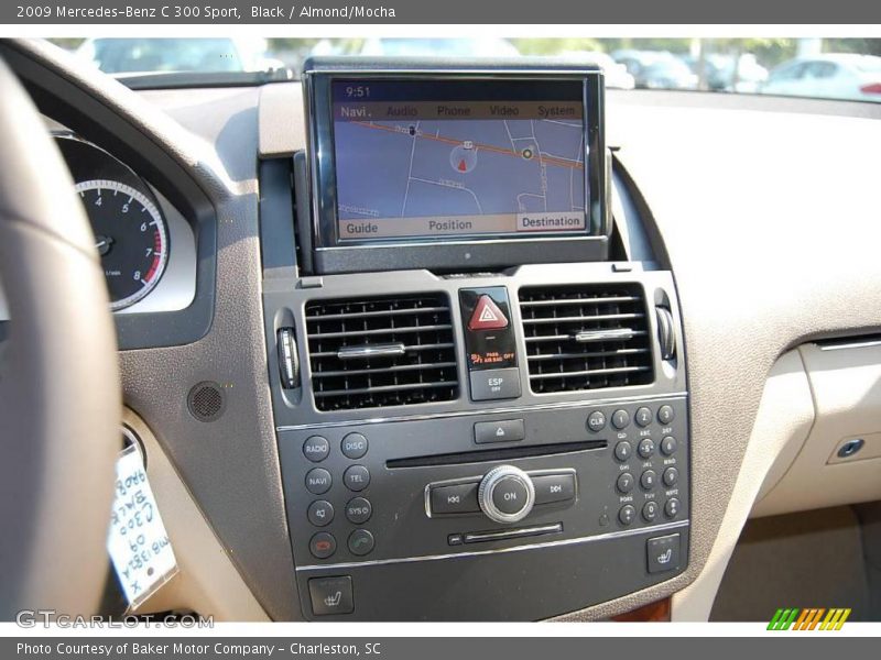 Black / Almond/Mocha 2009 Mercedes-Benz C 300 Sport