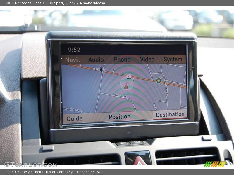 Black / Almond/Mocha 2009 Mercedes-Benz C 300 Sport