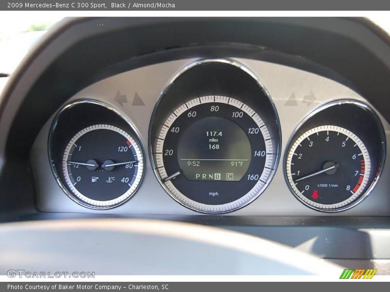 Black / Almond/Mocha 2009 Mercedes-Benz C 300 Sport