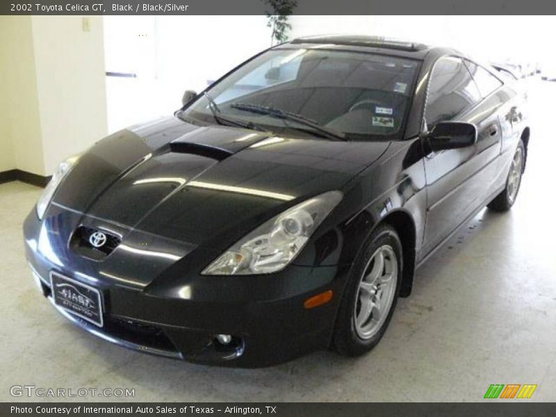 Black / Black/Silver 2002 Toyota Celica GT