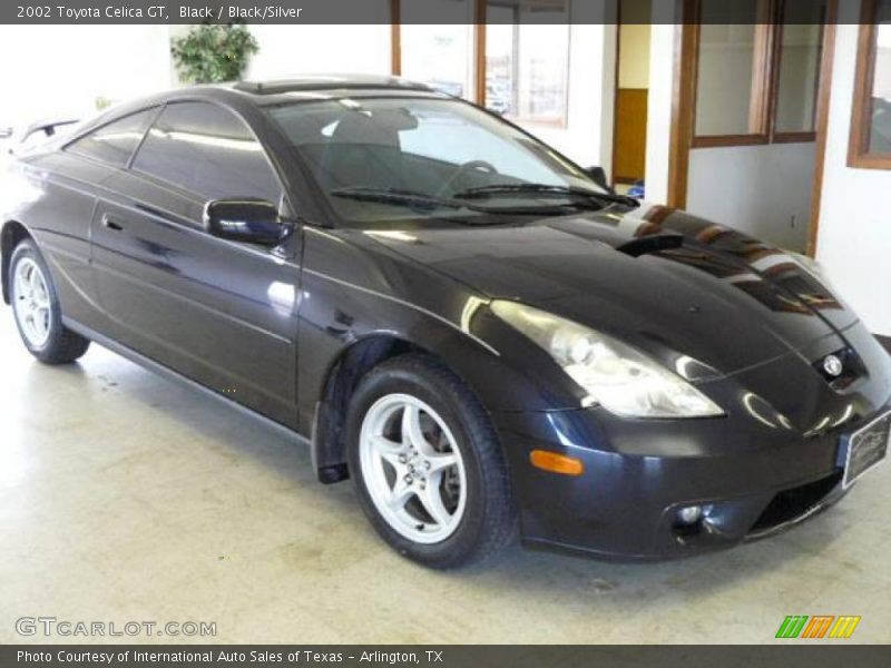 Black / Black/Silver 2002 Toyota Celica GT