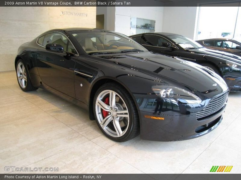 BMW Carbon Black / Sahara Tan 2009 Aston Martin V8 Vantage Coupe