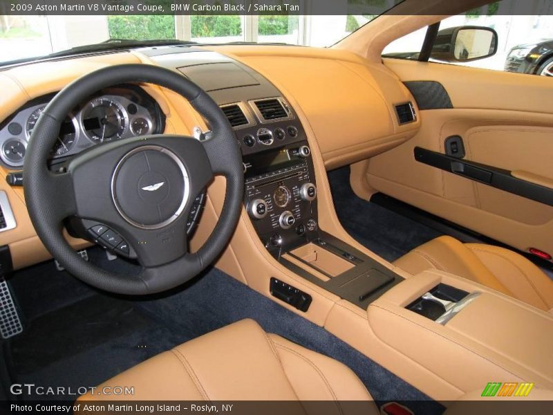 BMW Carbon Black / Sahara Tan 2009 Aston Martin V8 Vantage Coupe