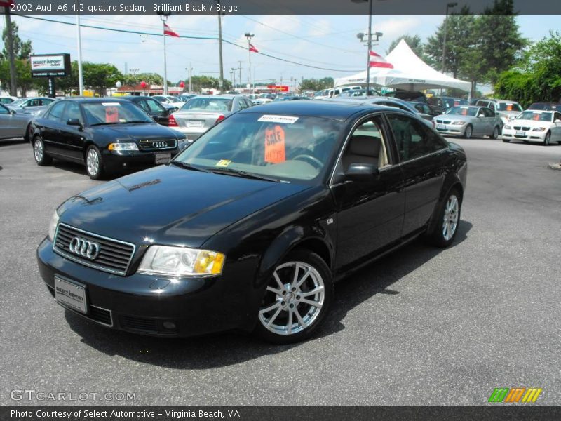 Brilliant Black / Beige 2002 Audi A6 4.2 quattro Sedan