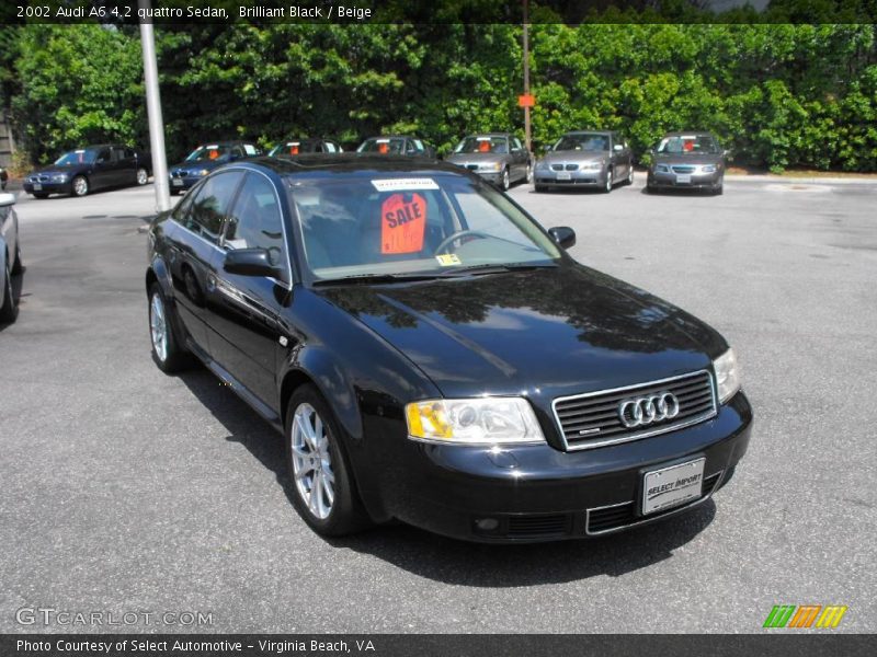 Brilliant Black / Beige 2002 Audi A6 4.2 quattro Sedan