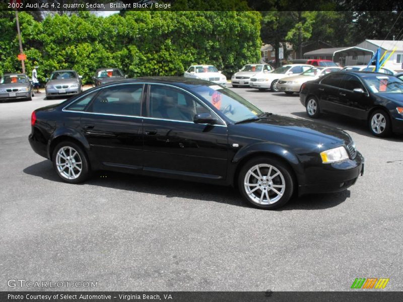 Brilliant Black / Beige 2002 Audi A6 4.2 quattro Sedan