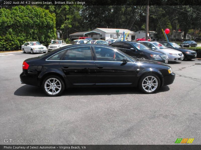 Brilliant Black / Beige 2002 Audi A6 4.2 quattro Sedan
