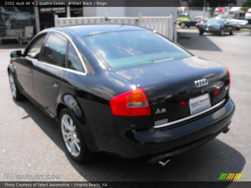 Brilliant Black / Beige 2002 Audi A6 4.2 quattro Sedan