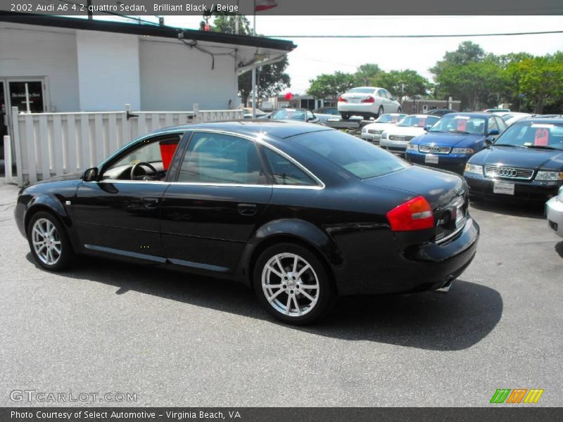 Brilliant Black / Beige 2002 Audi A6 4.2 quattro Sedan