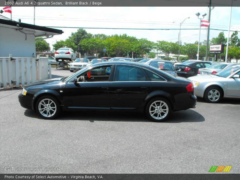 Brilliant Black / Beige 2002 Audi A6 4.2 quattro Sedan