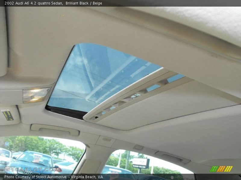 Brilliant Black / Beige 2002 Audi A6 4.2 quattro Sedan