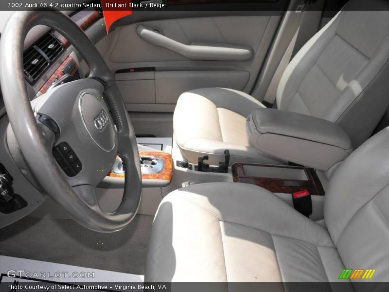 Brilliant Black / Beige 2002 Audi A6 4.2 quattro Sedan