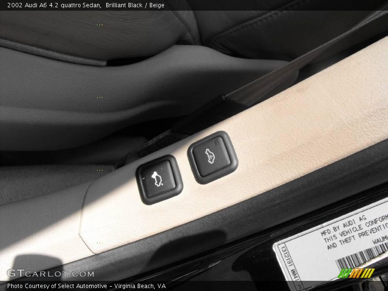 Brilliant Black / Beige 2002 Audi A6 4.2 quattro Sedan