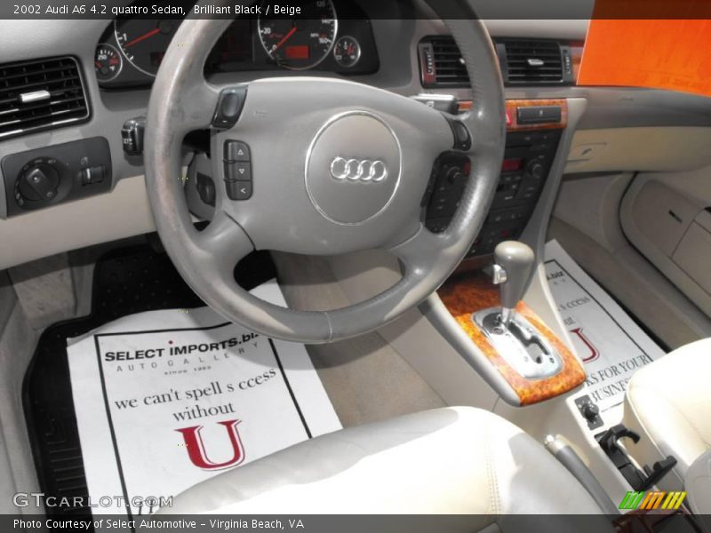 Brilliant Black / Beige 2002 Audi A6 4.2 quattro Sedan