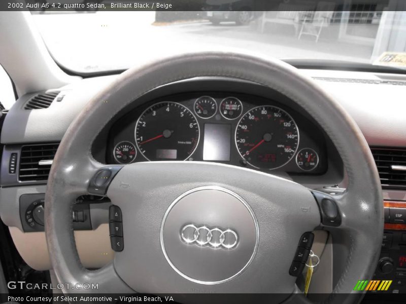 Brilliant Black / Beige 2002 Audi A6 4.2 quattro Sedan