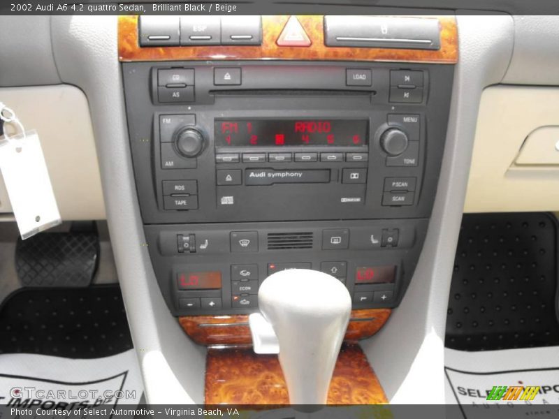Brilliant Black / Beige 2002 Audi A6 4.2 quattro Sedan