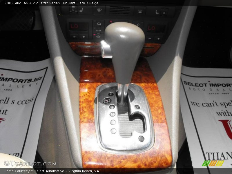Brilliant Black / Beige 2002 Audi A6 4.2 quattro Sedan