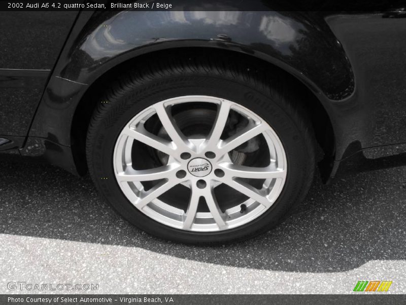 Brilliant Black / Beige 2002 Audi A6 4.2 quattro Sedan