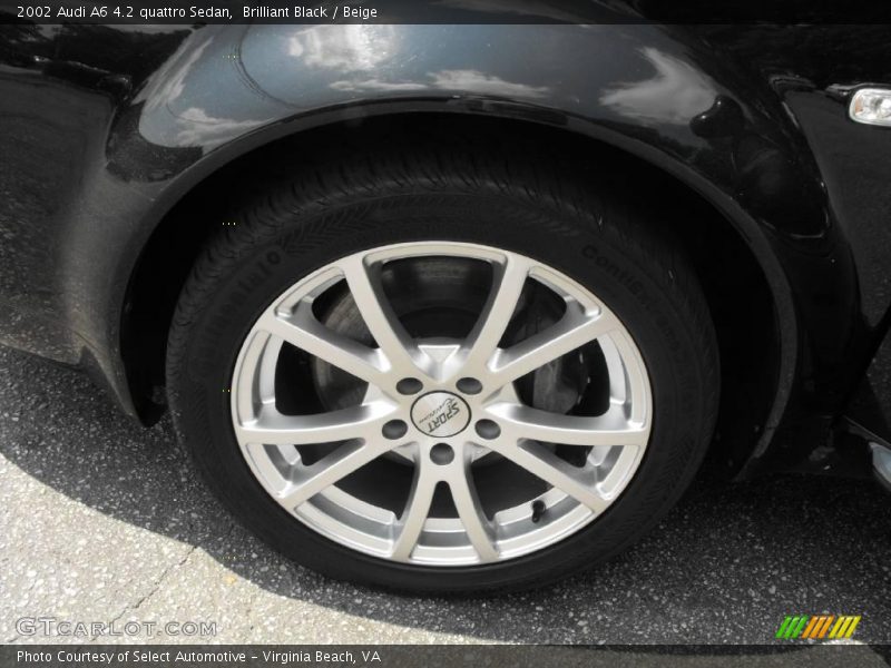 Brilliant Black / Beige 2002 Audi A6 4.2 quattro Sedan