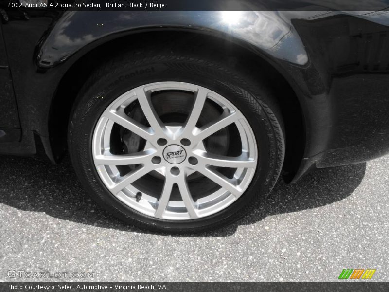 Brilliant Black / Beige 2002 Audi A6 4.2 quattro Sedan