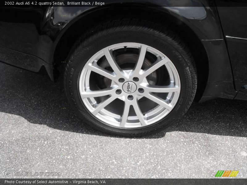 Brilliant Black / Beige 2002 Audi A6 4.2 quattro Sedan