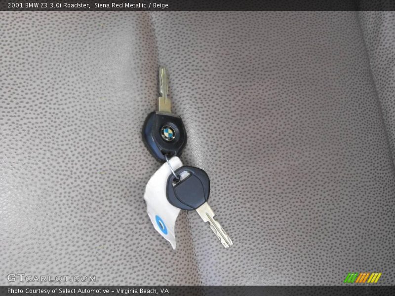 Siena Red Metallic / Beige 2001 BMW Z3 3.0i Roadster