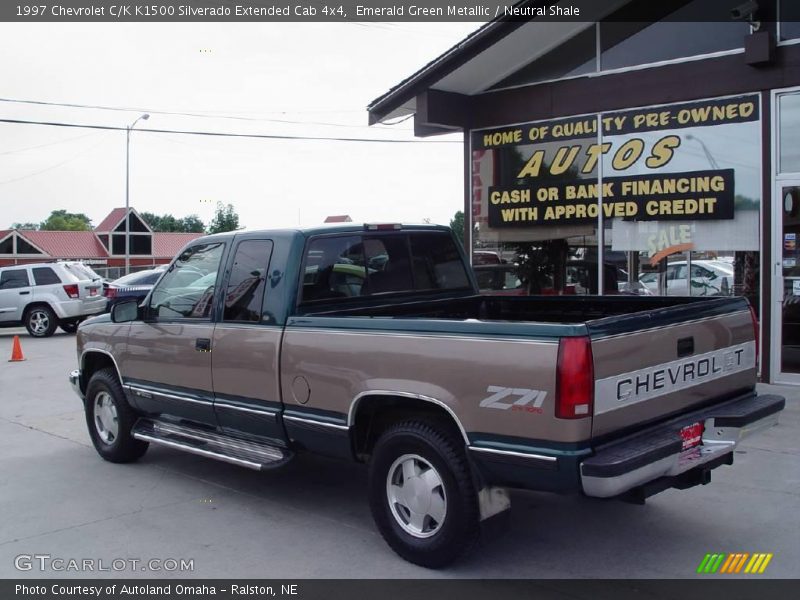 Emerald Green Metallic / Neutral Shale 1997 Chevrolet C/K K1500 Silverado Extended Cab 4x4