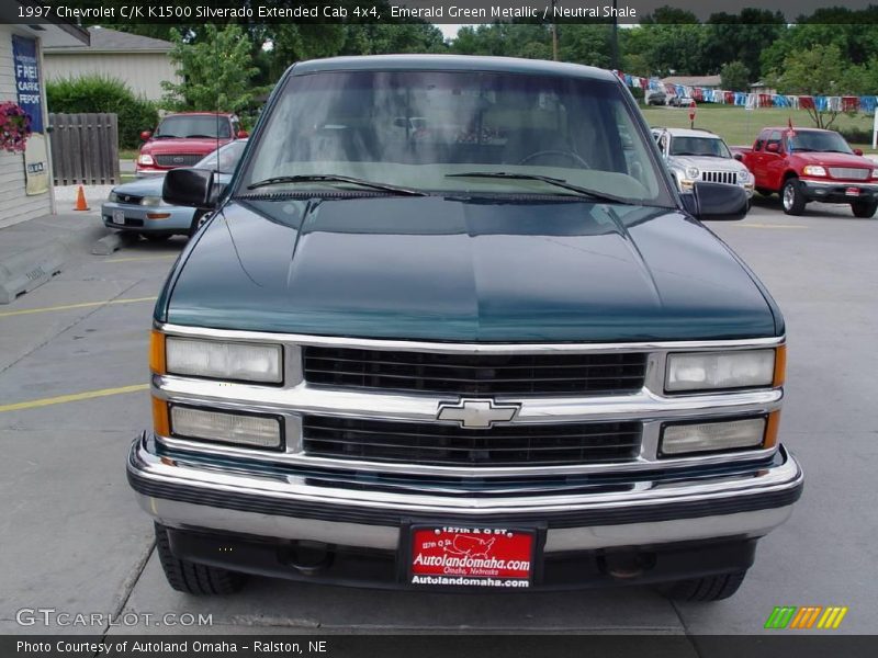 Emerald Green Metallic / Neutral Shale 1997 Chevrolet C/K K1500 Silverado Extended Cab 4x4
