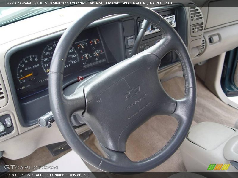 Emerald Green Metallic / Neutral Shale 1997 Chevrolet C/K K1500 Silverado Extended Cab 4x4