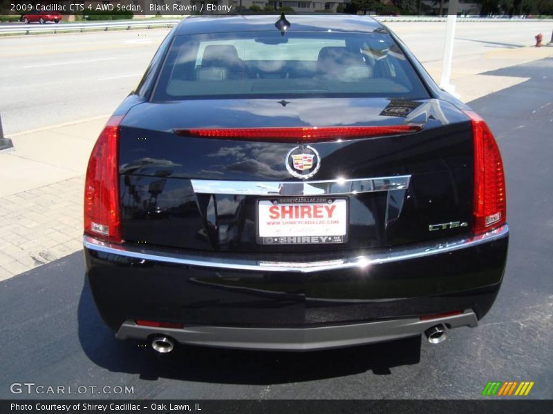 Black Raven / Ebony 2009 Cadillac CTS 4 AWD Sedan