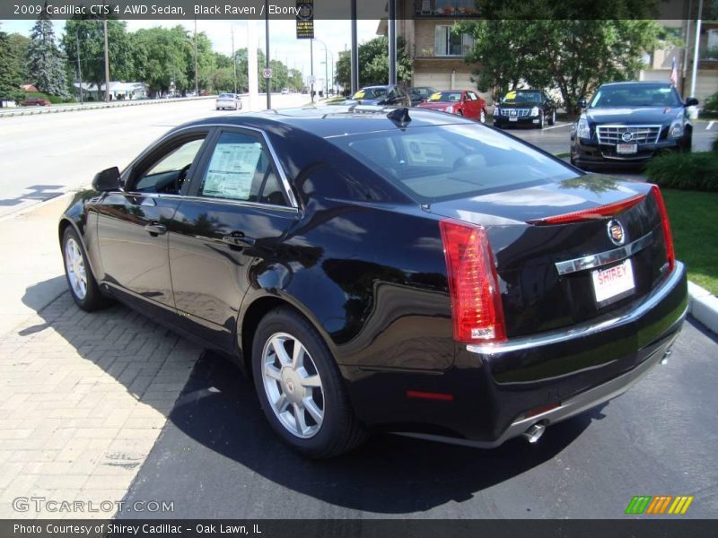 Black Raven / Ebony 2009 Cadillac CTS 4 AWD Sedan