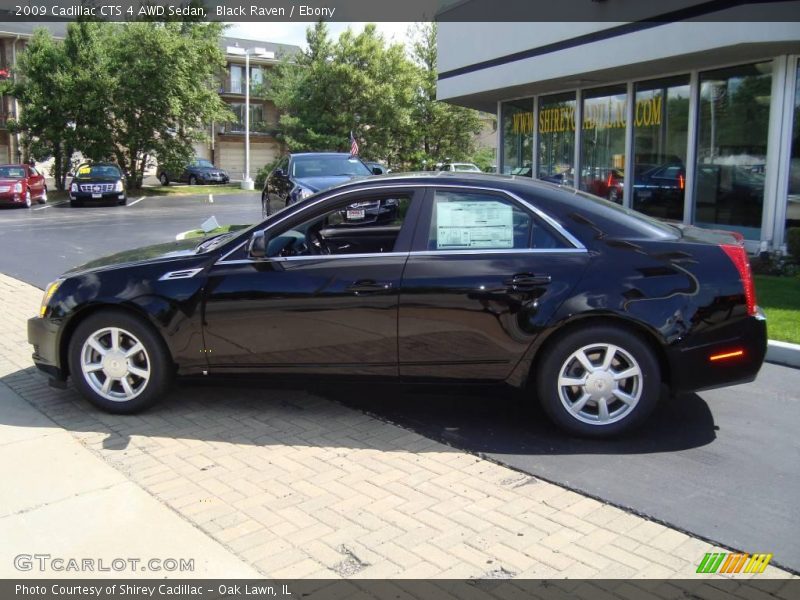 Black Raven / Ebony 2009 Cadillac CTS 4 AWD Sedan