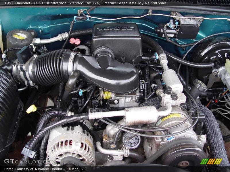 Emerald Green Metallic / Neutral Shale 1997 Chevrolet C/K K1500 Silverado Extended Cab 4x4