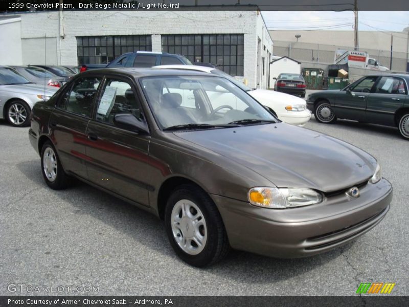 Dark Beige Metallic / Light Neutral 1999 Chevrolet Prizm