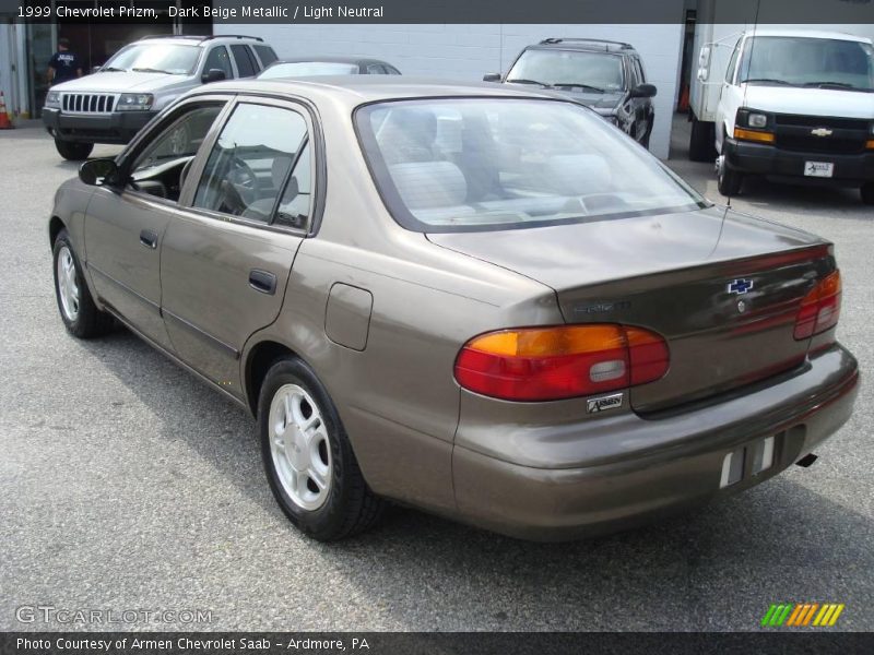 Dark Beige Metallic / Light Neutral 1999 Chevrolet Prizm