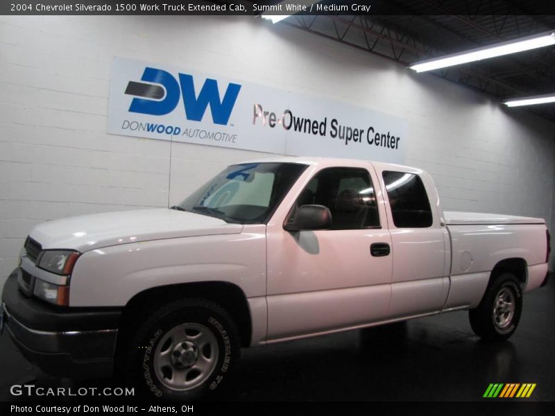 Summit White / Medium Gray 2004 Chevrolet Silverado 1500 Work Truck Extended Cab