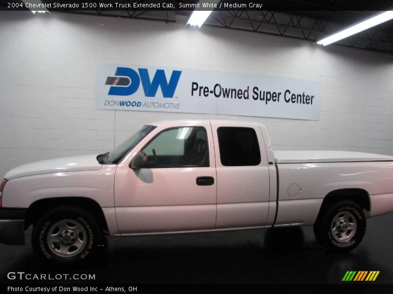 Summit White / Medium Gray 2004 Chevrolet Silverado 1500 Work Truck Extended Cab