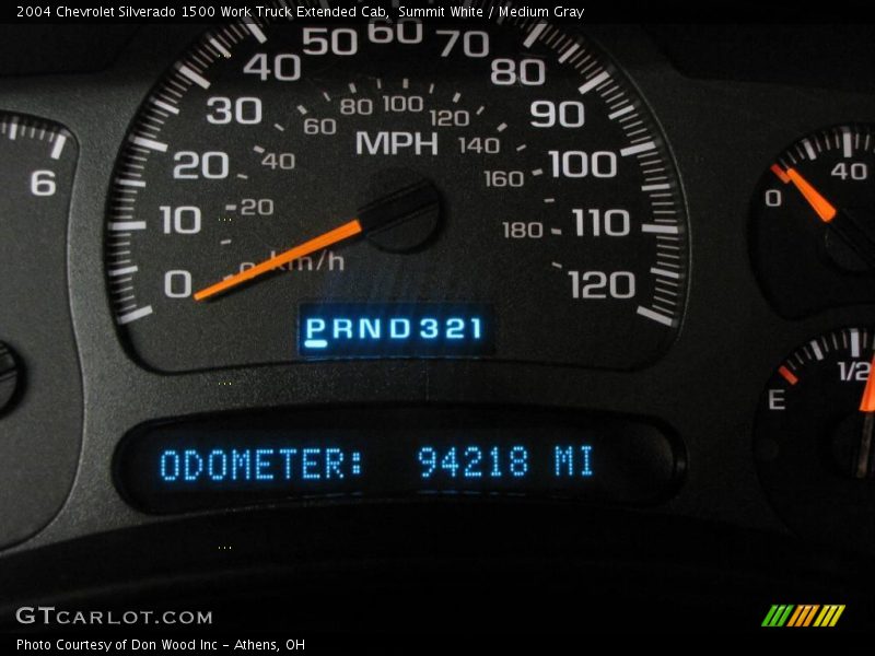 Summit White / Medium Gray 2004 Chevrolet Silverado 1500 Work Truck Extended Cab