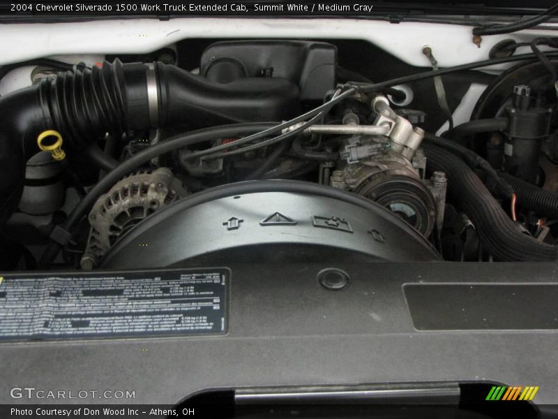 Summit White / Medium Gray 2004 Chevrolet Silverado 1500 Work Truck Extended Cab