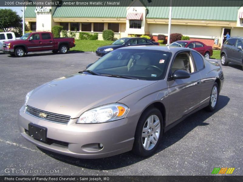 Amber Bronze Metallic / Neutral 2006 Chevrolet Monte Carlo LT