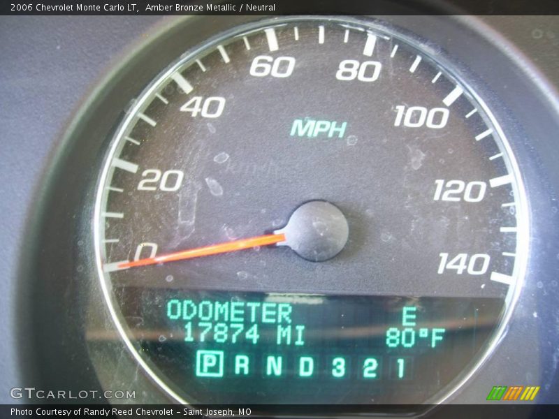 Amber Bronze Metallic / Neutral 2006 Chevrolet Monte Carlo LT
